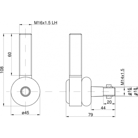 KPL KOŃCÓWKA DRĄŻKA KIEROWNICZEGO C-330 LEWA PRAWA